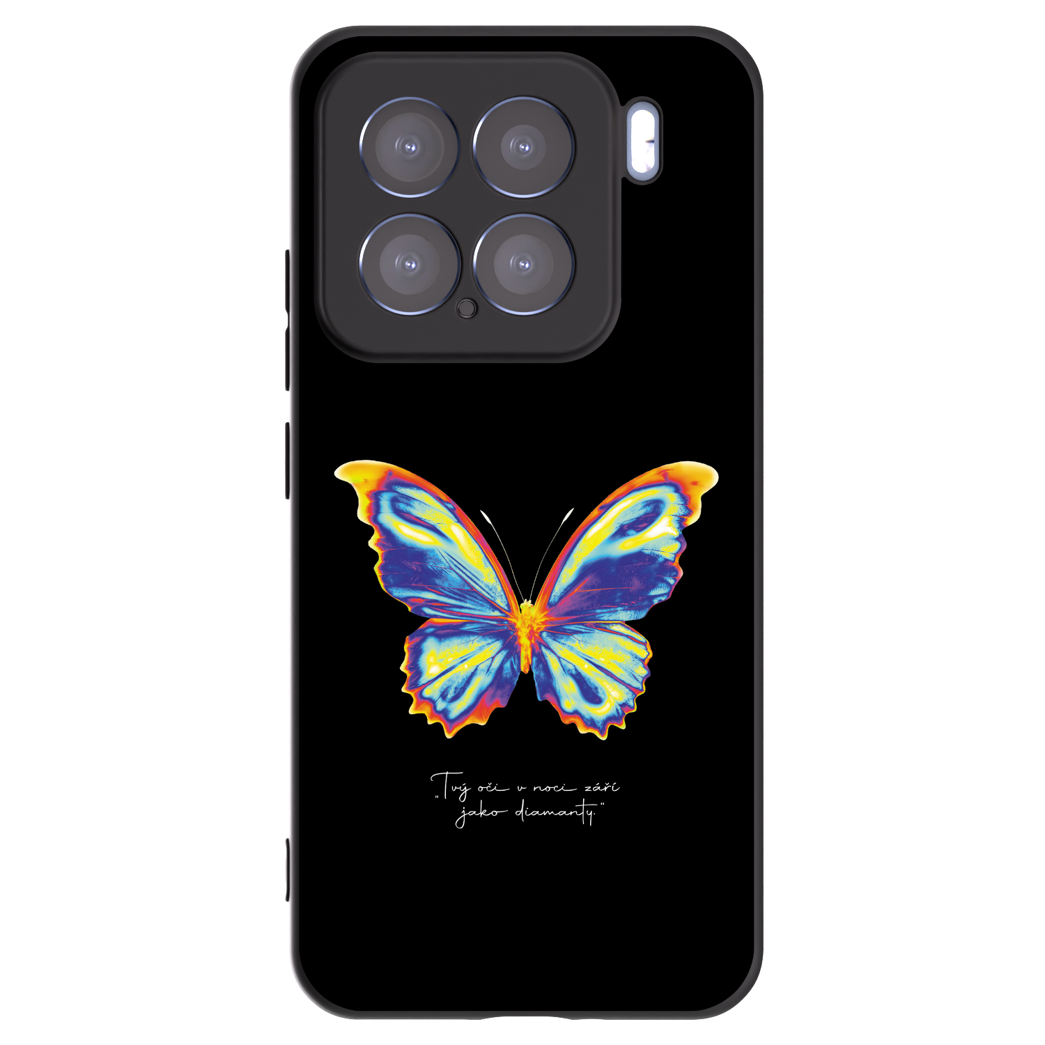 Picasee Xiaomi 15 Hülle - Schwarzes Silikon - Diamanty Black