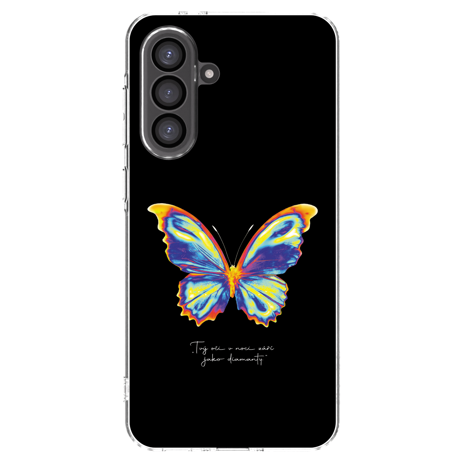 Picasee Samsung Galaxy A36 5G Hülle - Transparentes Silikon - Diamanty Black