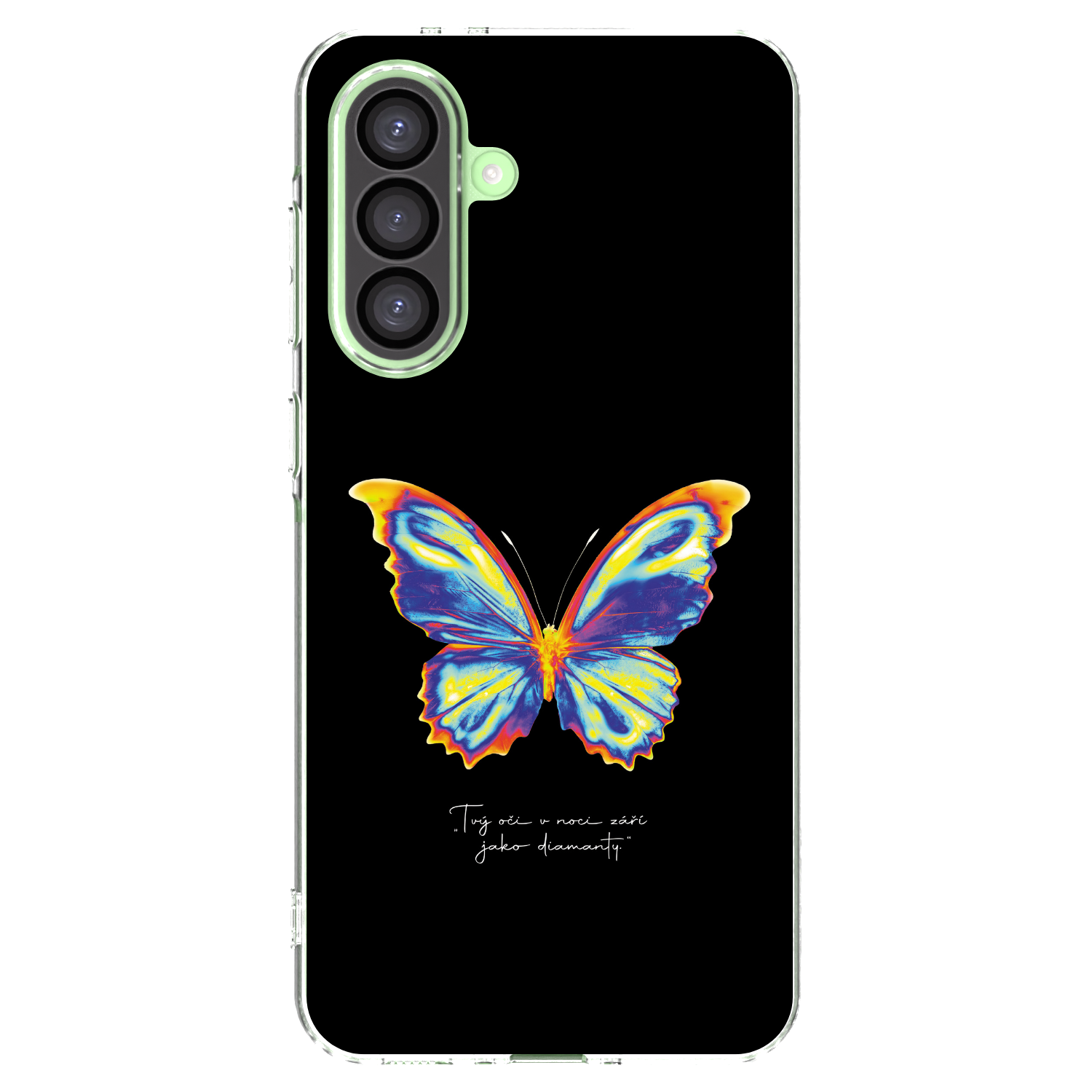 Picasee Samsung Galaxy A26 5G A266B Hülle - Transparentes Silikon - Diamanty Black