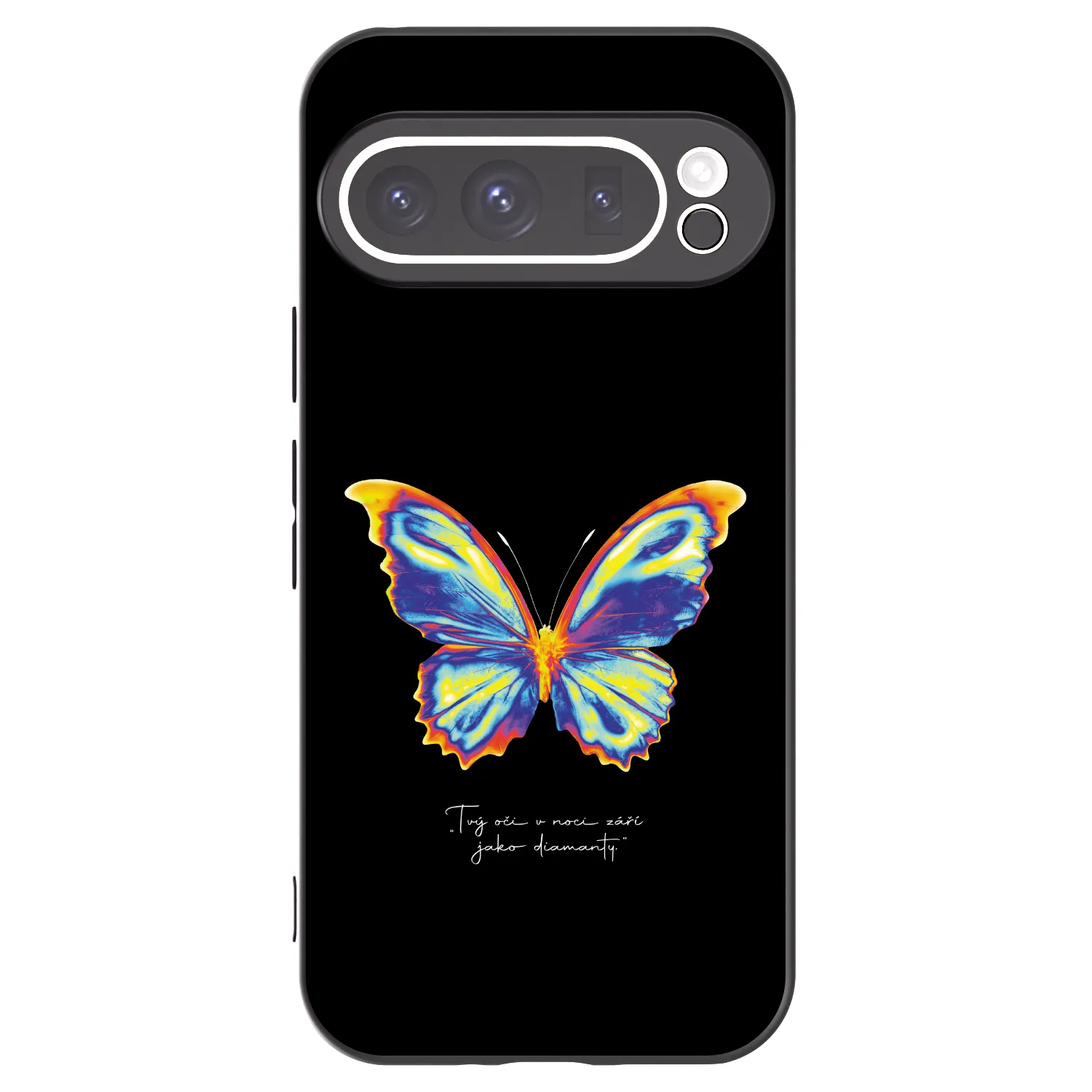 Picasee Google Pixel 9 Pro Hülle - Schwarzes Silikon - Diamanty Black
