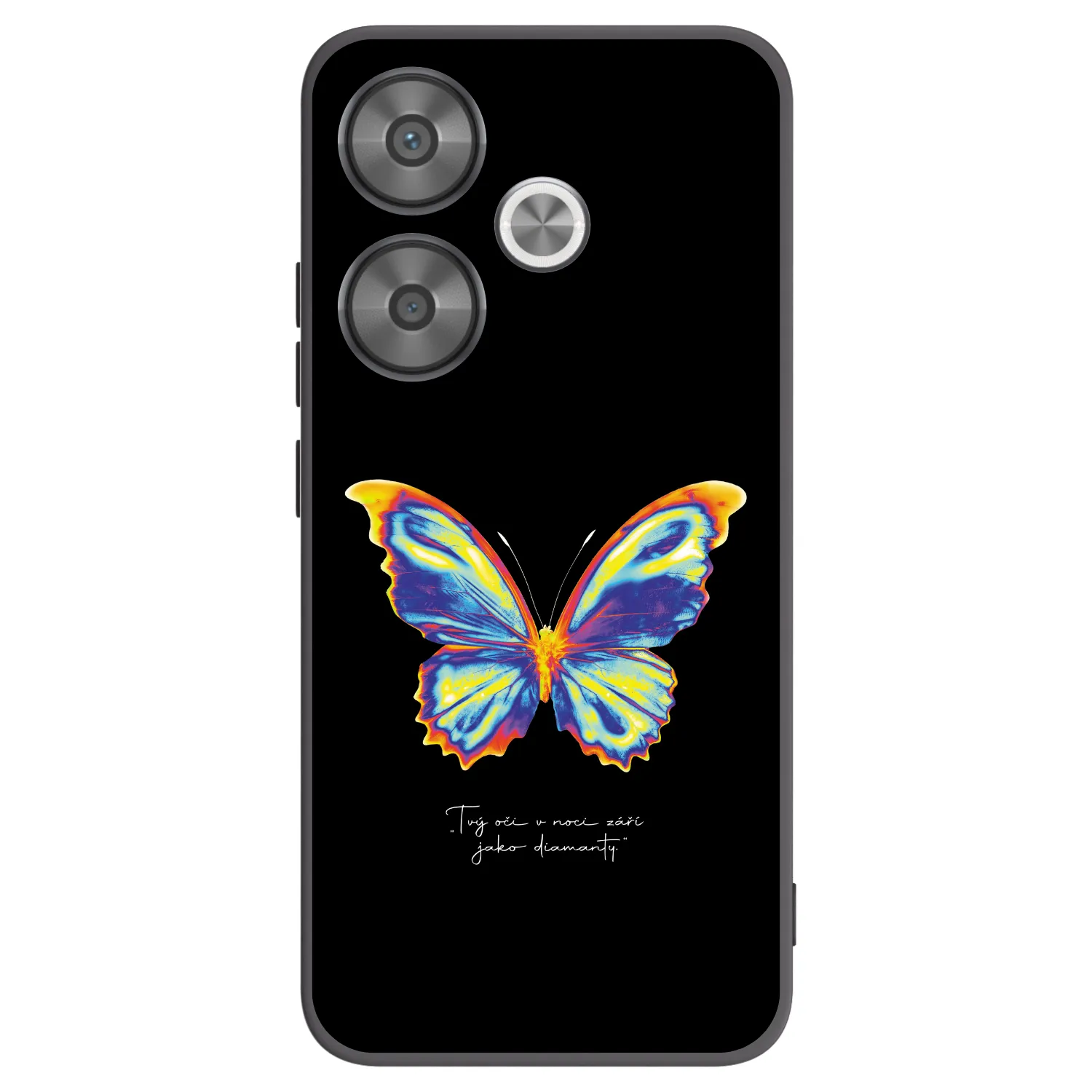 Picasee Xiaomi Poco F6 Hülle - Schwarzes Silikon - Diamanty Black