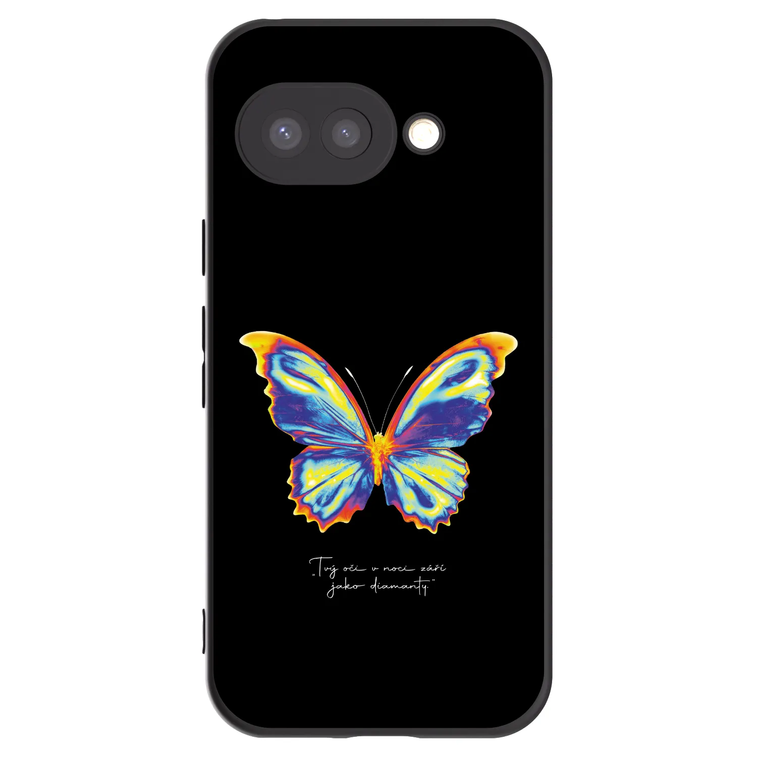 Picasee Google Pixel 9a Hülle - Schwarzes Silikon - Diamanty Black