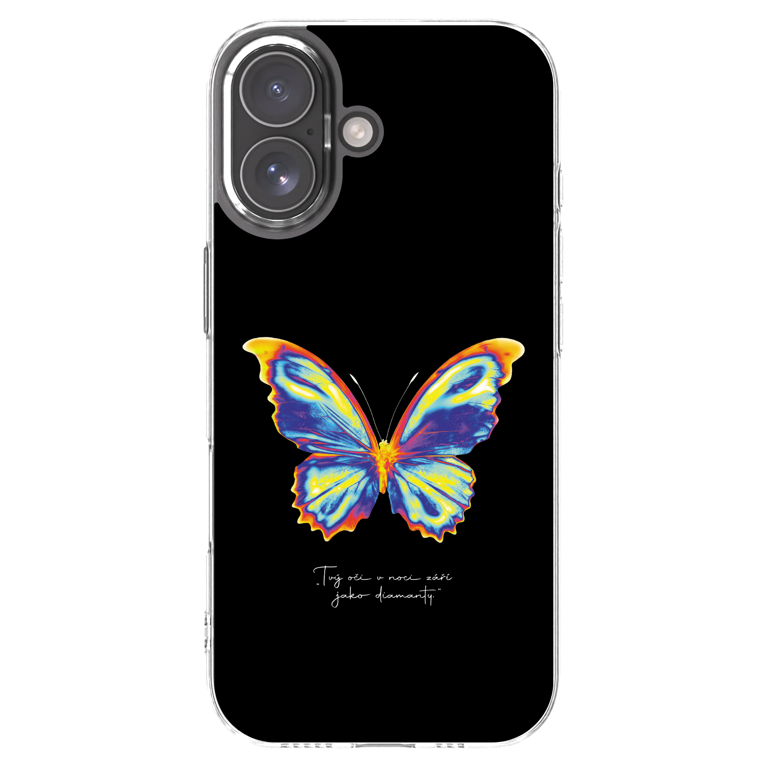 Picasee Apple iPhone 17 Hülle - Transparentes Silikon - Diamanty Black