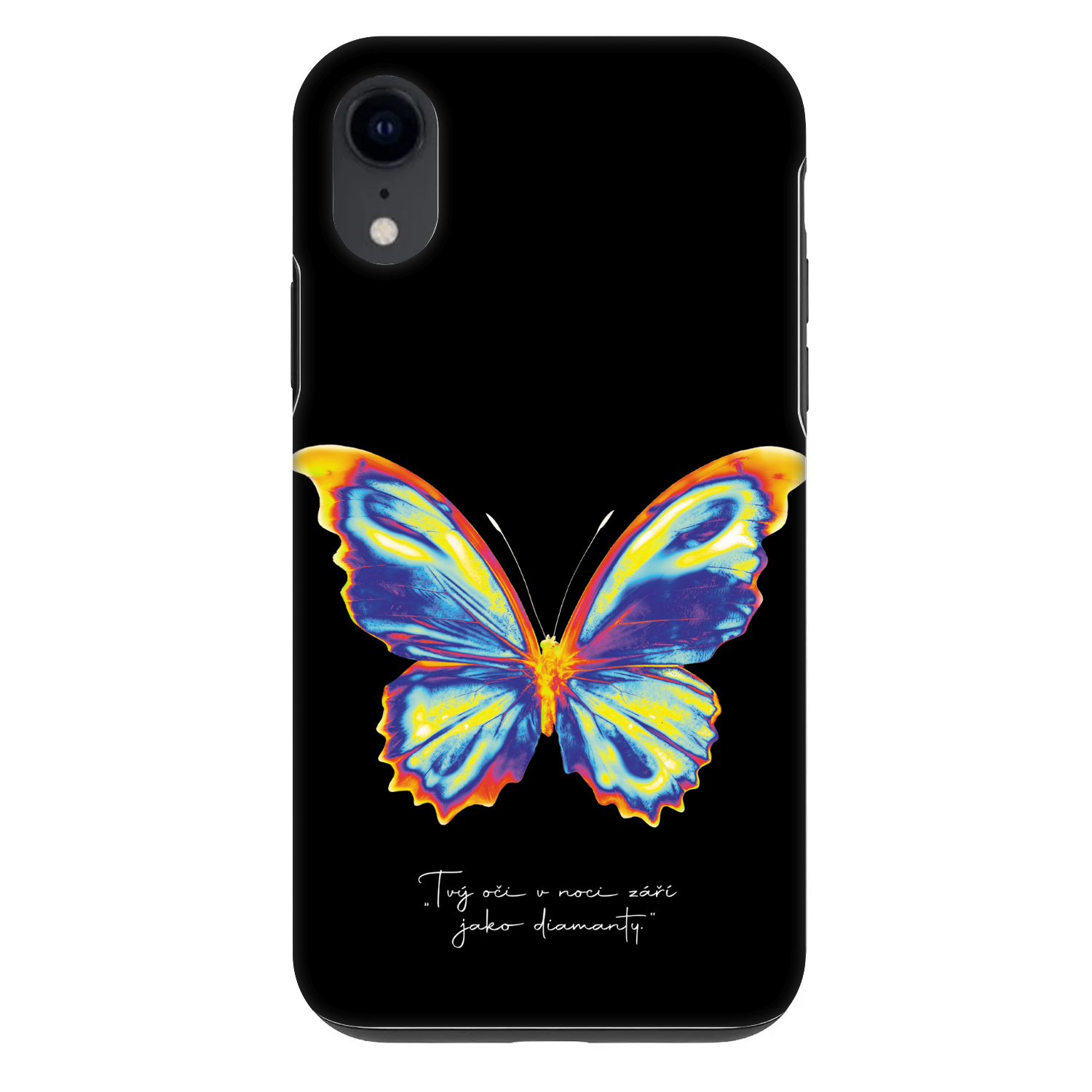 Picasee Fashion Case für Apple iPhone XR - Diamanty Black