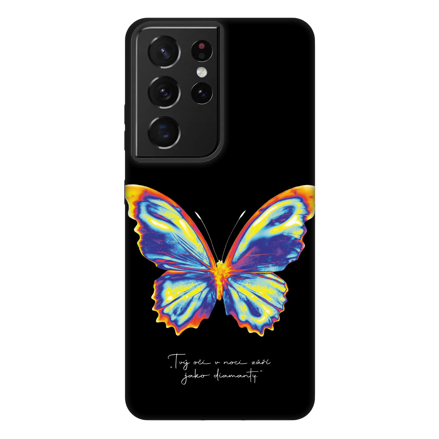 Picasee Fashion Case für Samsung Galaxy S21 Ultra 5G G998B - Diamanty Black