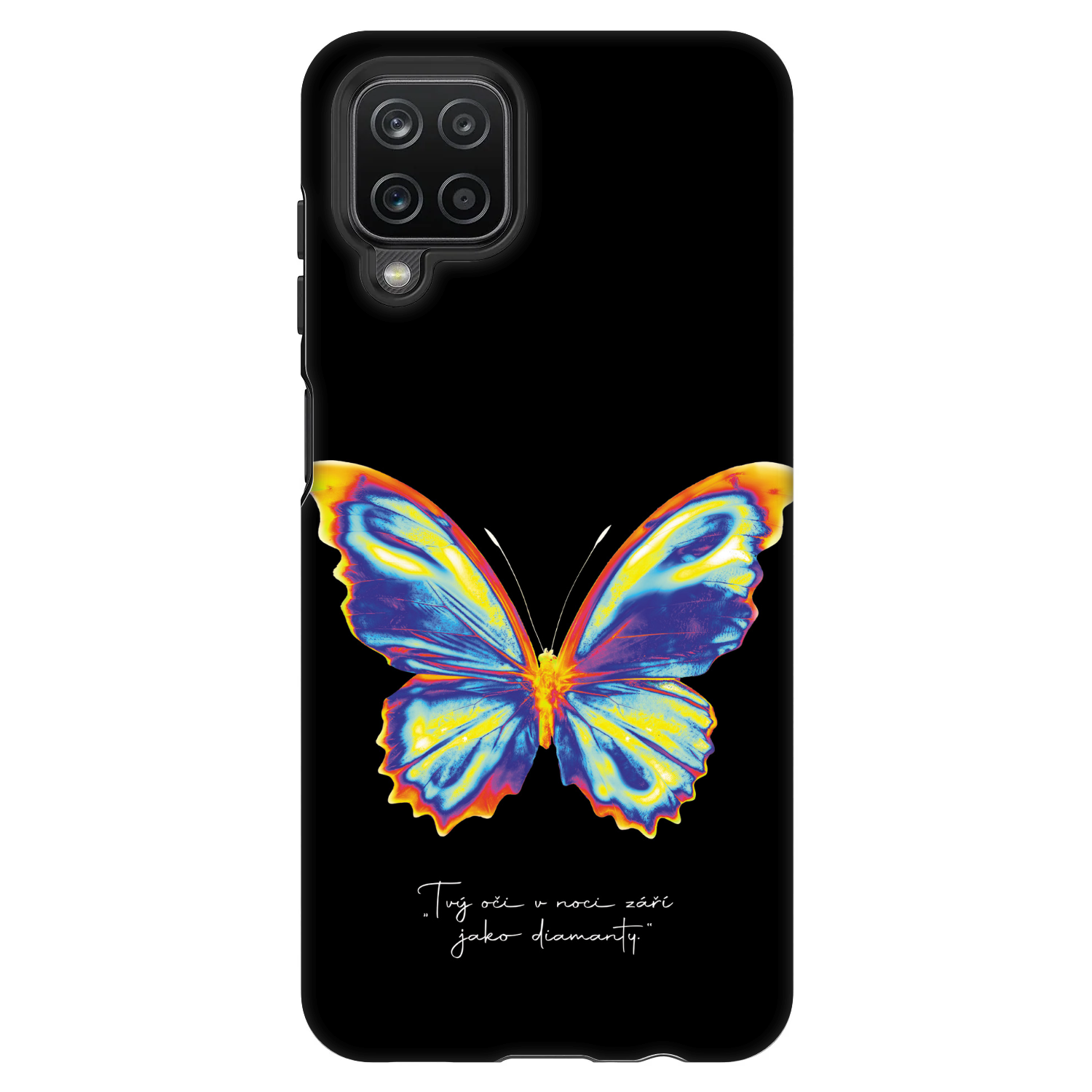 Picasee Fashion Case für Samsung Galaxy A12 A125F - Diamanty Black