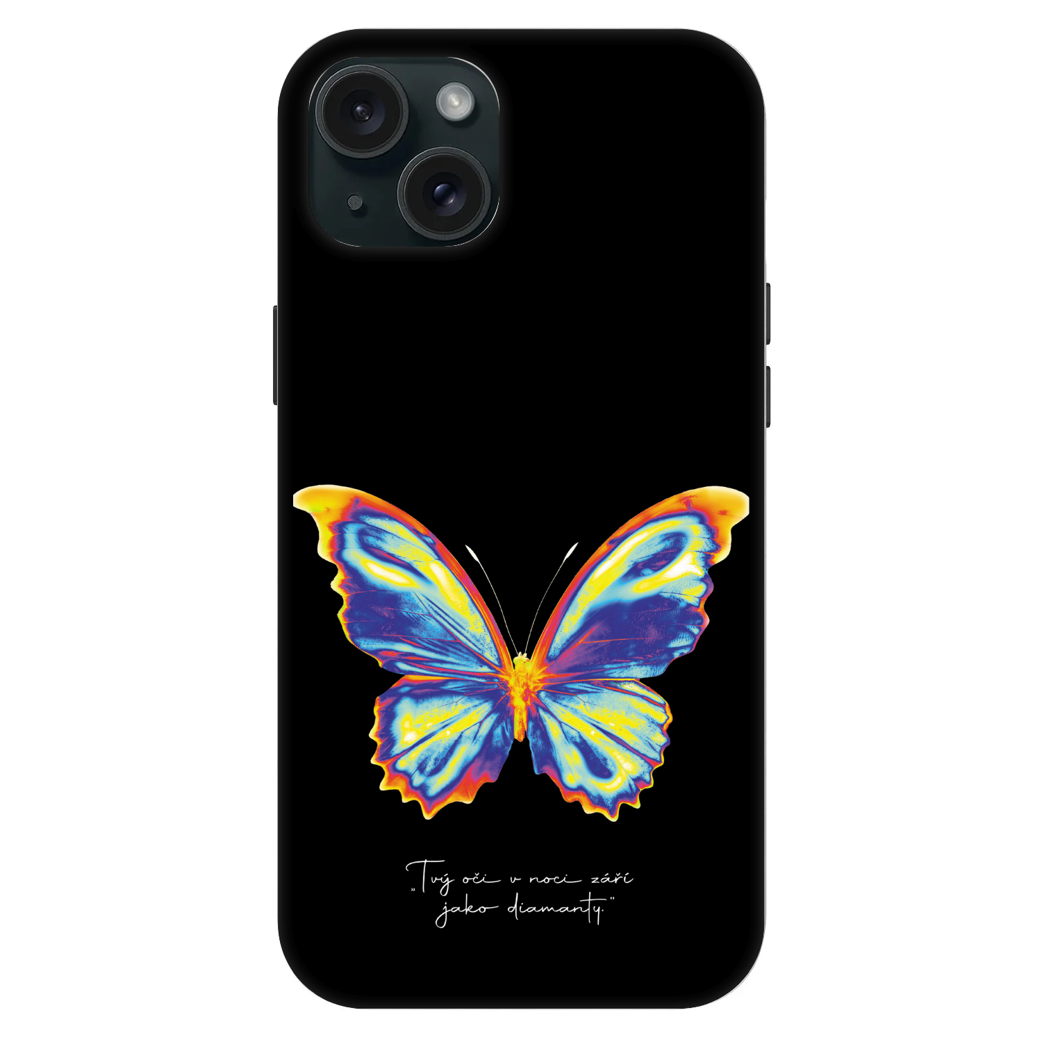 Picasee Fashion Case MagSafe für Apple iPhone 15 Plus - Diamanty Black