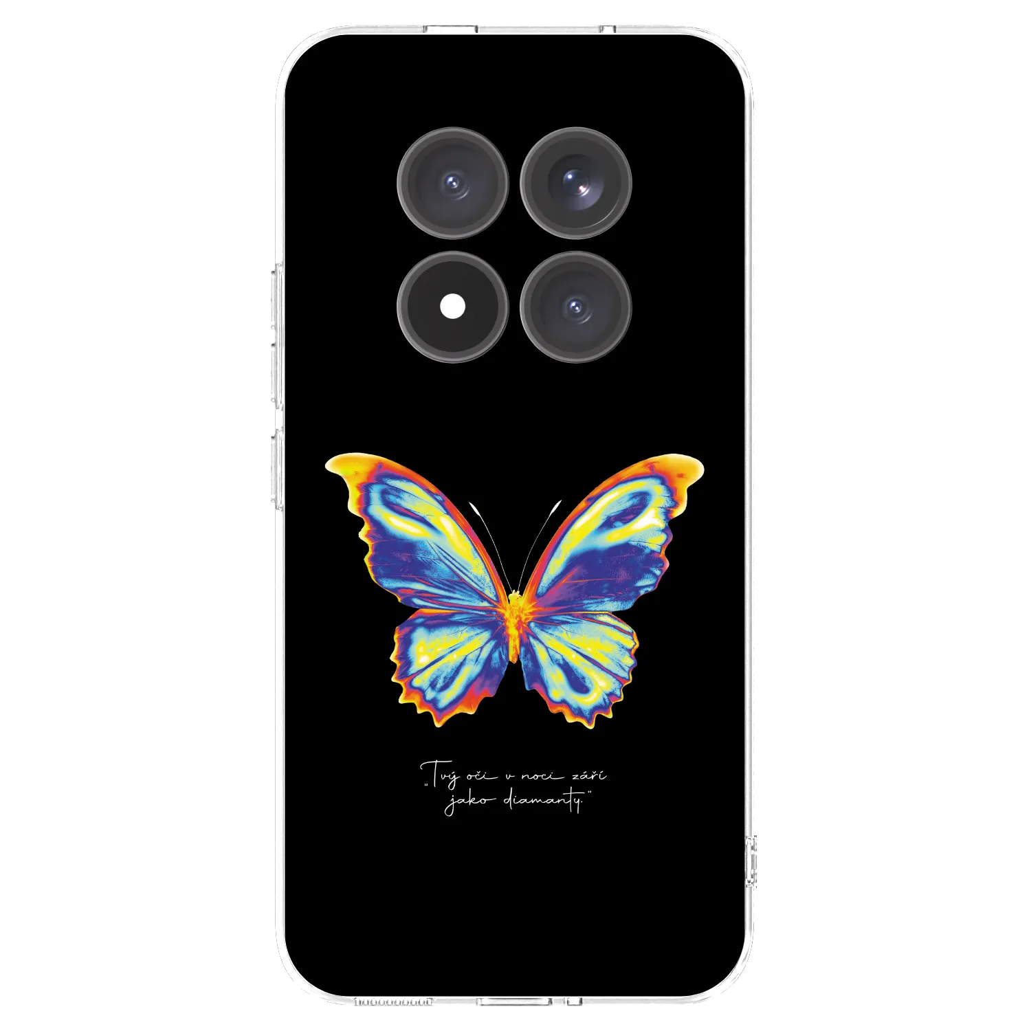 Picasee Xiaomi Redmi Note 15 Pro+ Hülle - Transparentes Silikon - Diamanty Black