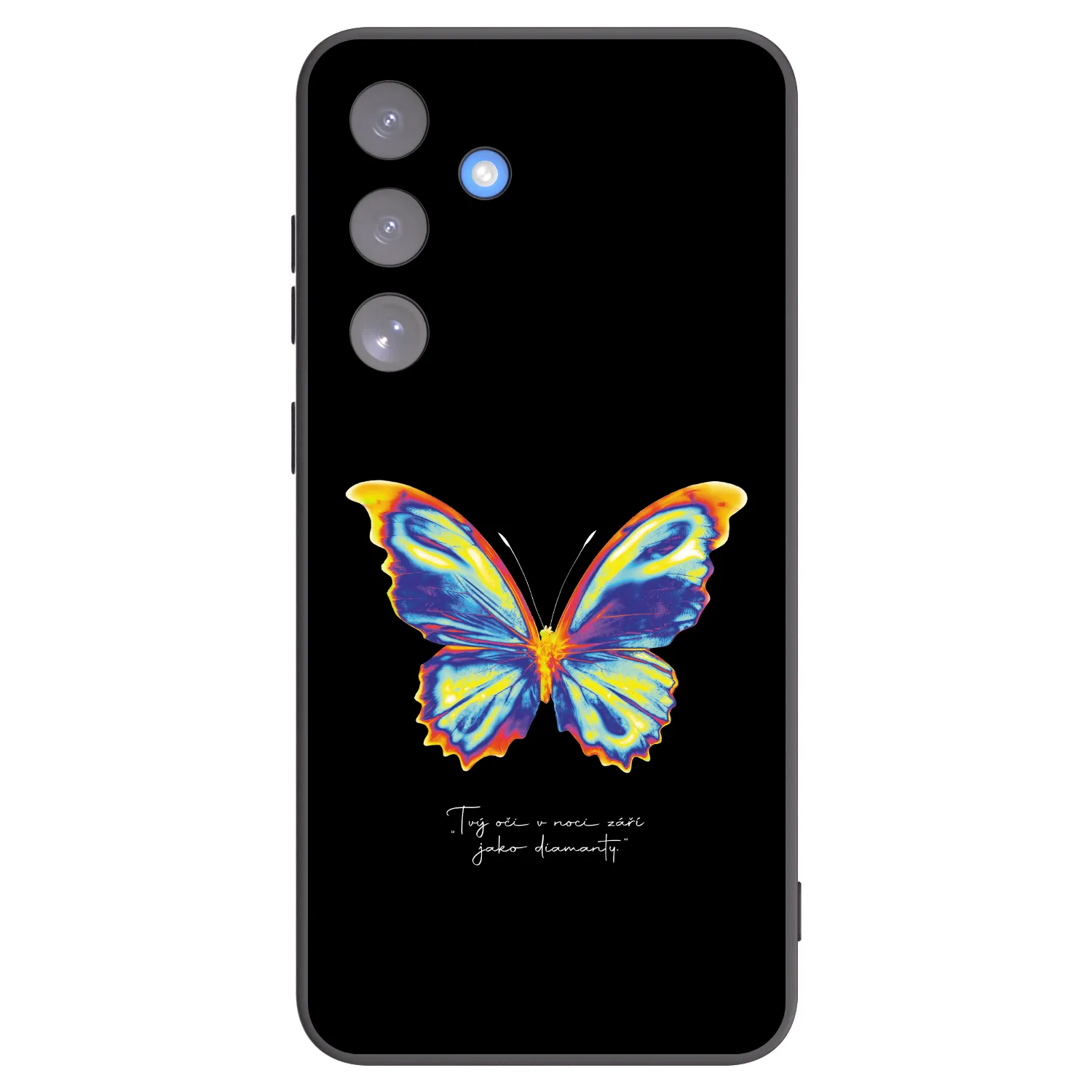 Picasee Samsung Galaxy S25 FE 5G Hülle - Schwarzes Silikon - Diamanty Black