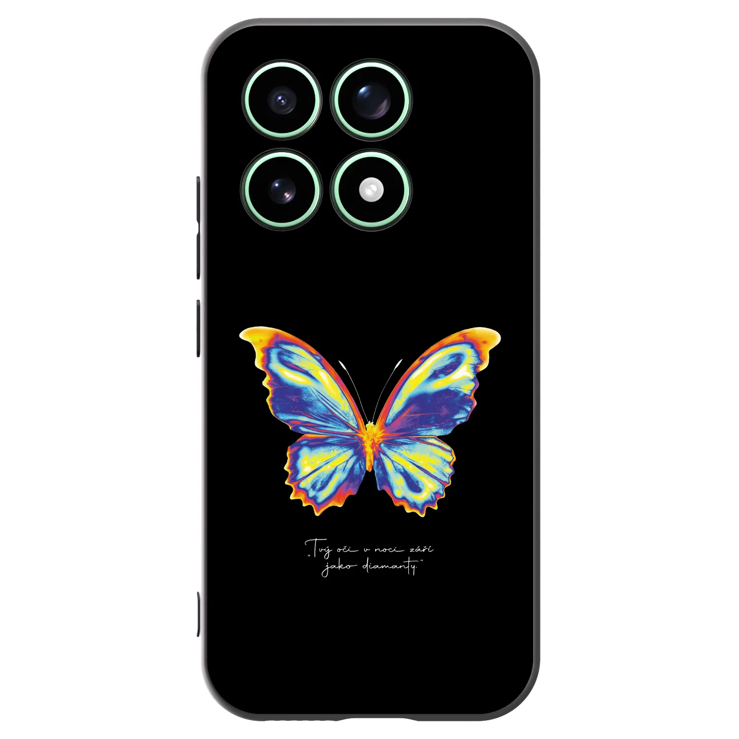 Picasee Xiaomi 17 Hülle - Schwarzes Silikon - Diamanty Black