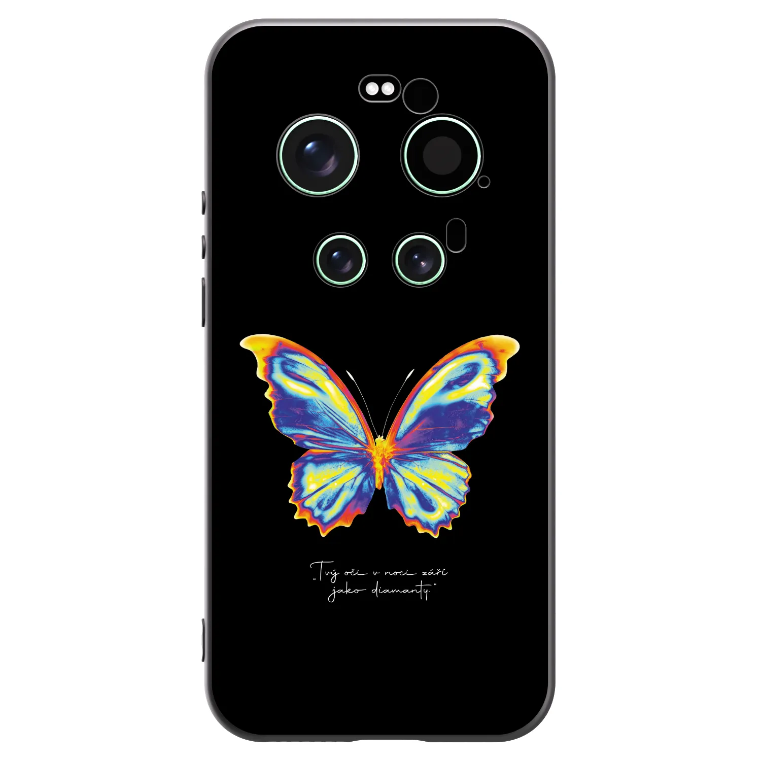 Picasee Xiaomi 17 Ultra Hülle - Schwarzes Silikon - Diamanty Black