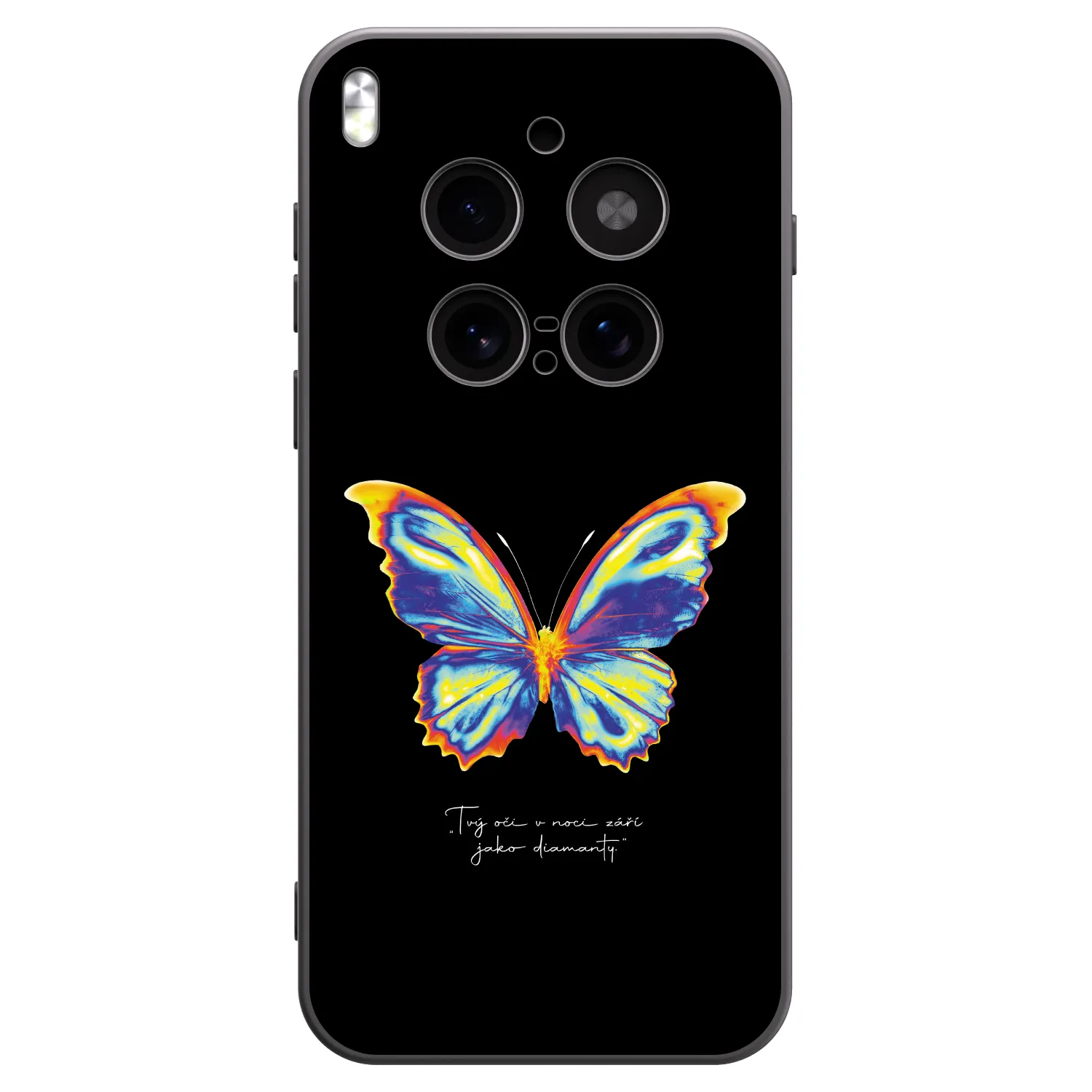 Picasee Vivo X300 Pro Hülle - Schwarzes Silikon - Diamanty Black