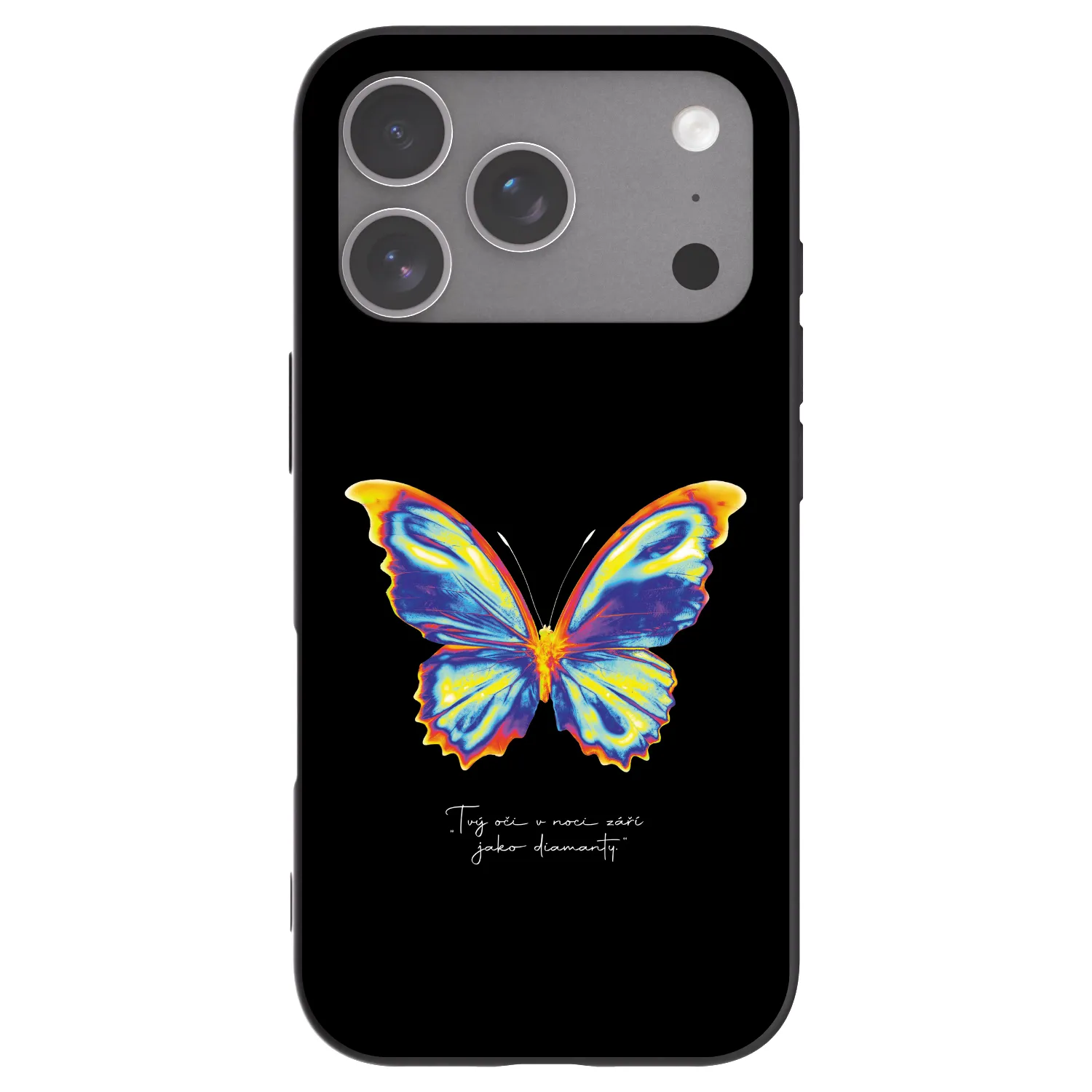 Picasee Apple iPhone 18 Pro Hülle - Schwarzes Silikon - Diamanty Black