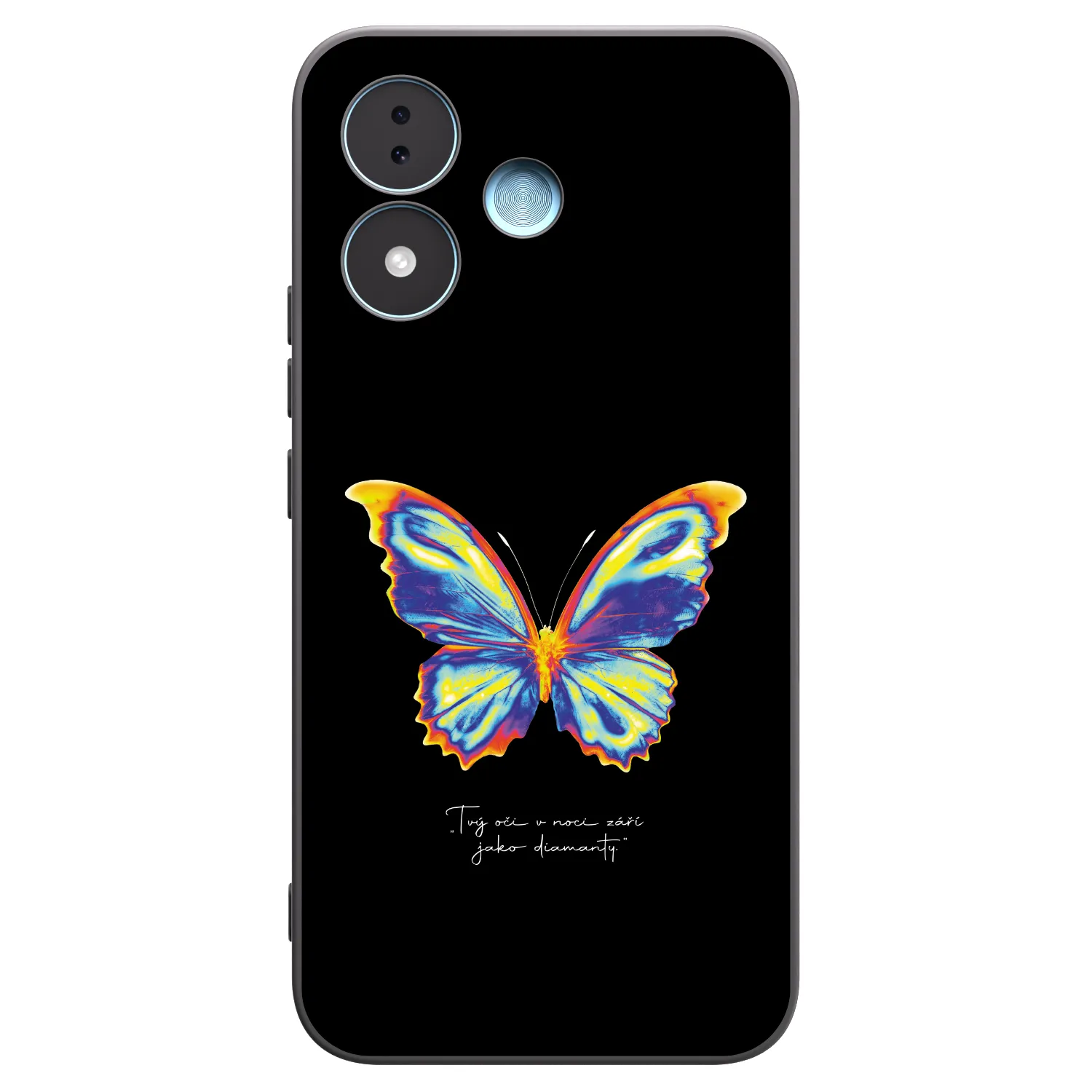 Picasee Xiaomi Redmi Note 17 5G Hülle - Schwarzes Silikon - Diamanty Black