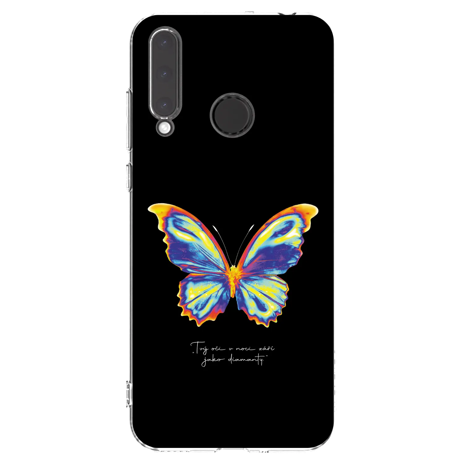 Picasee Honor 20 Lite Hülle - Transparentes Silikon - Diamanty Black