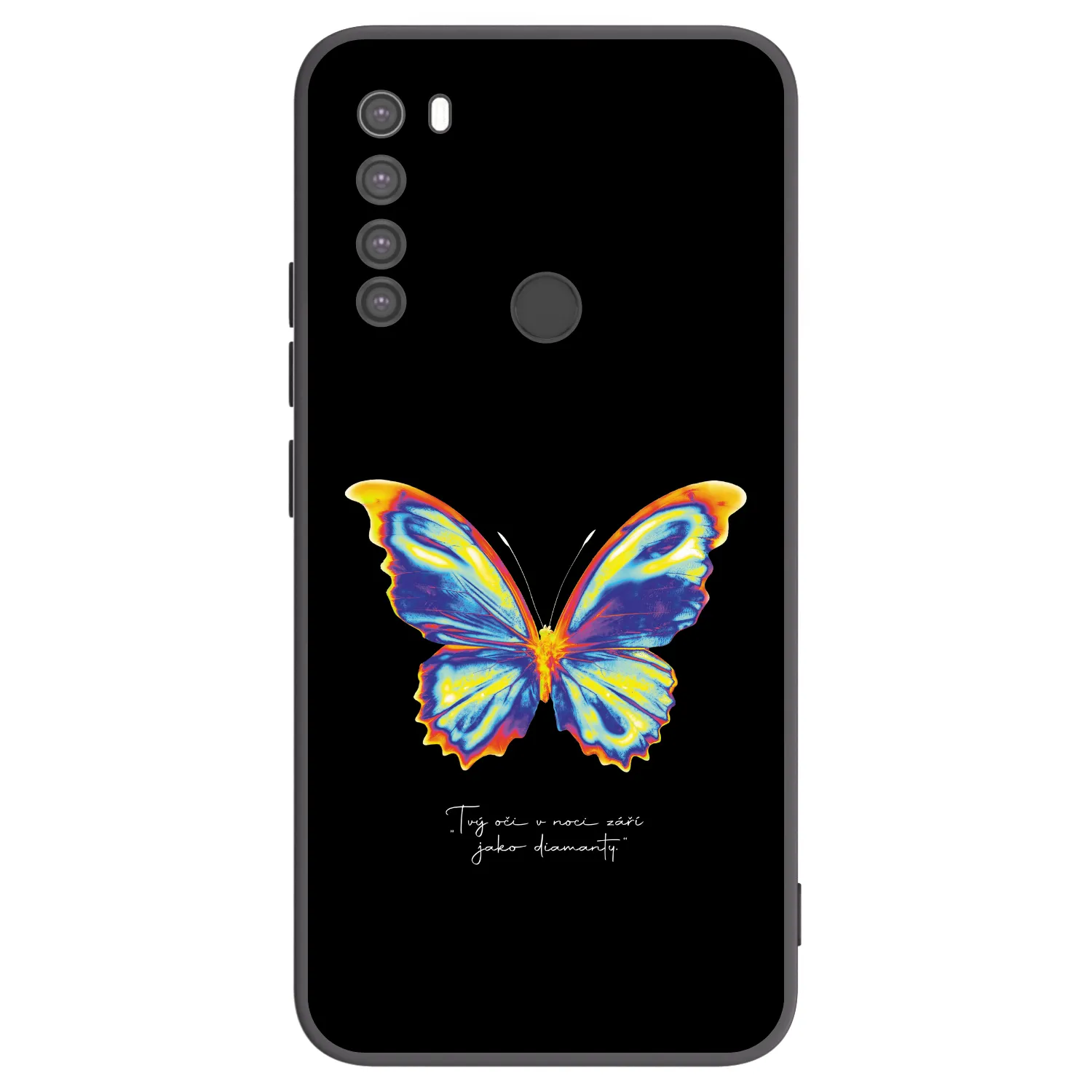 Picasee Xiaomi Redmi Note 8 Hülle - Schwarzes Silikon - Diamanty Black
