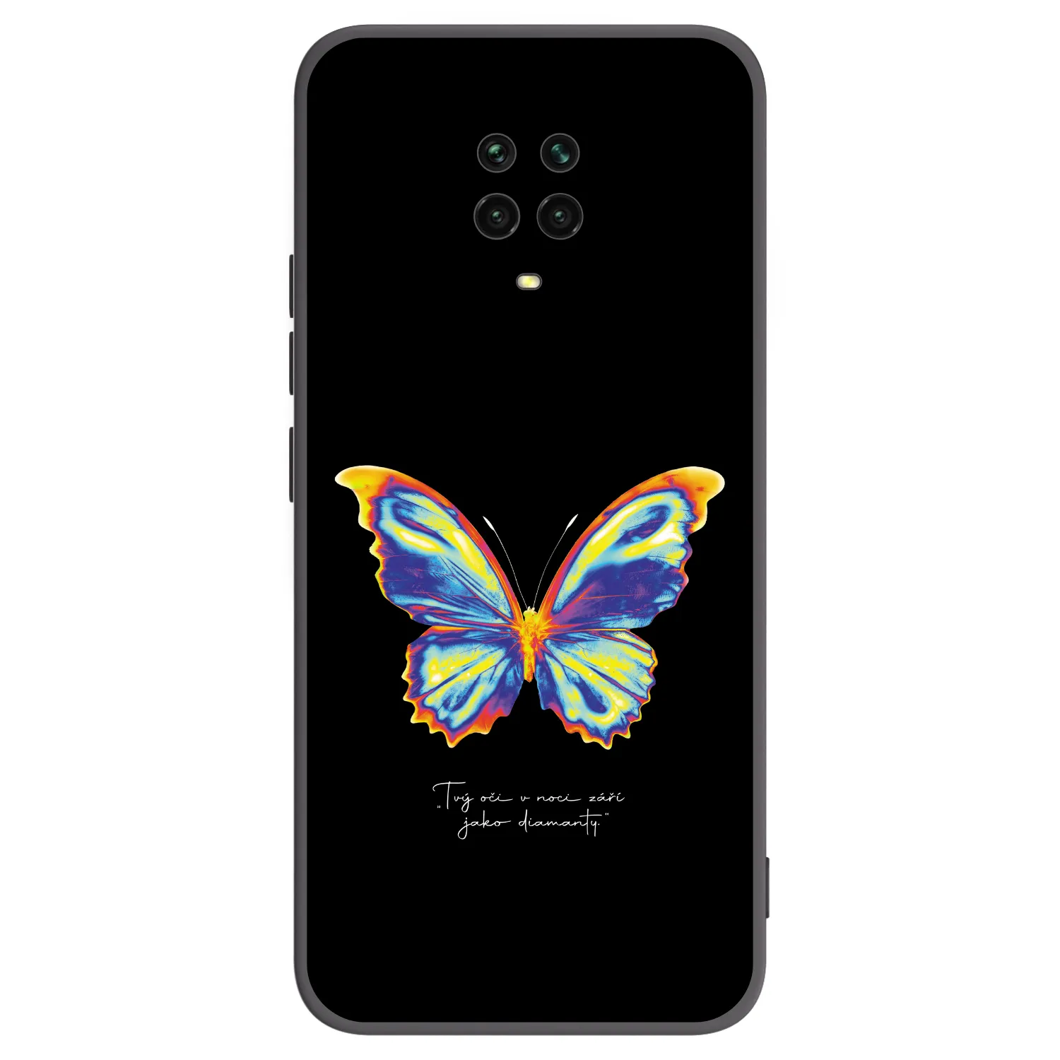 Picasee Xiaomi Redmi Note 9 Pro Hülle - Schwarzes Silikon - Diamanty Black