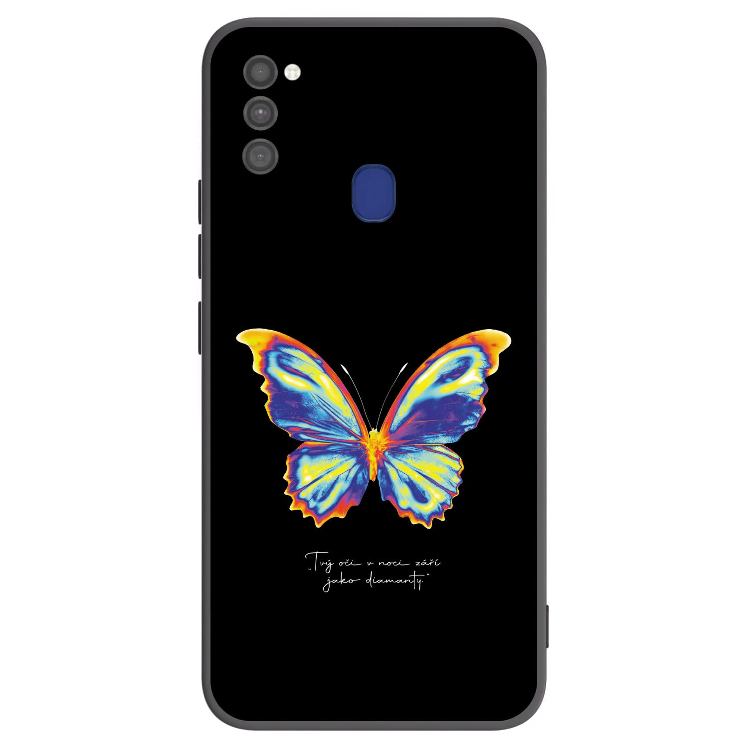 Picasee Samsung Galaxy M21 M215F Hülle - Schwarzes Silikon - Diamanty Black