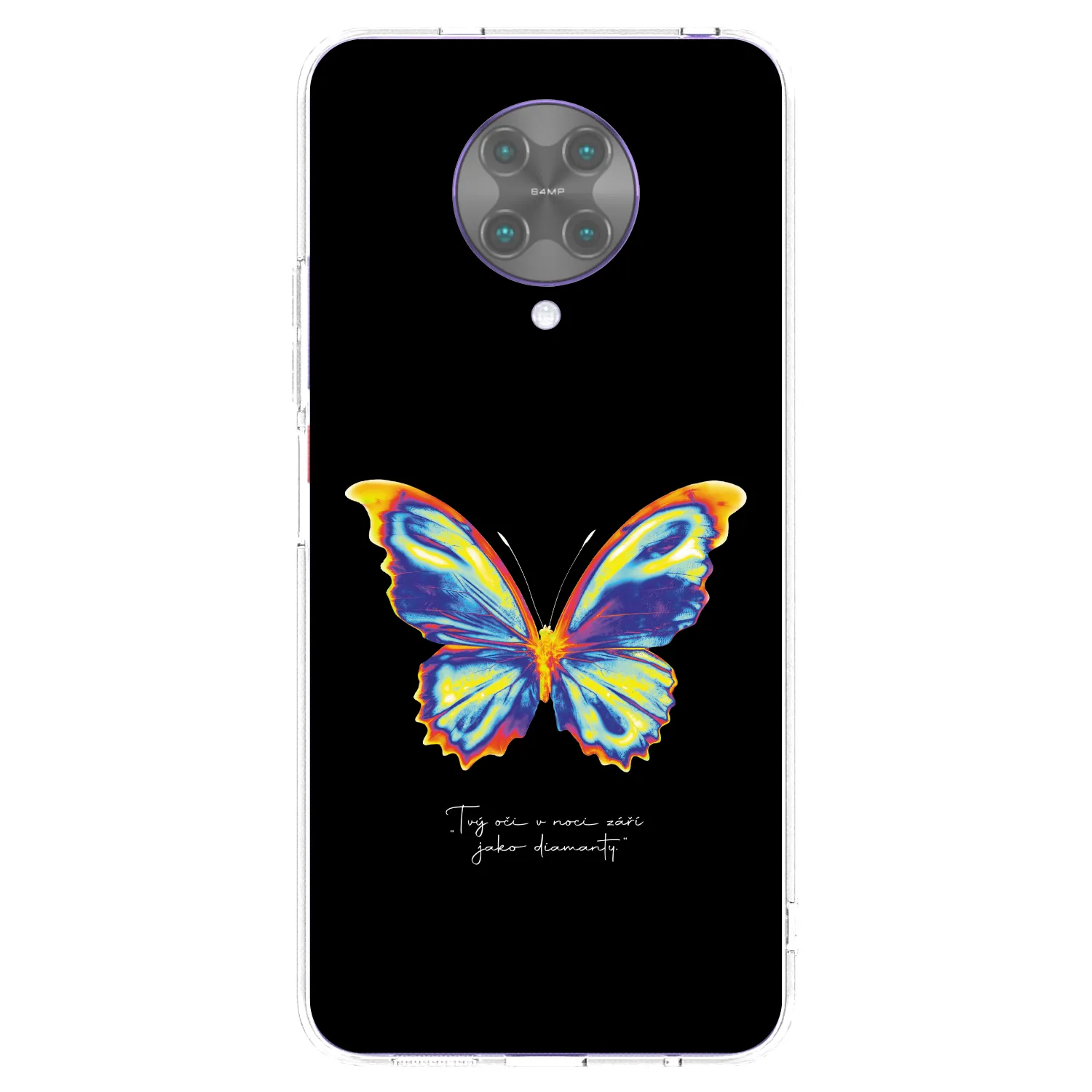 Picasee Xiaomi Poco F2 Pro Hülle - Transparentes Silikon - Diamanty Black