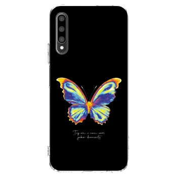 Picasee Honor 9X Pro Hülle - Transparentes Silikon - Diamanty Black