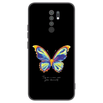 Picasee Xiaomi Redmi 9 Hülle - Schwarzes Silikon - Diamanty Black