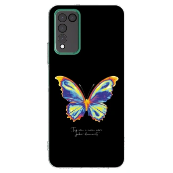 Picasee Honor 10X Lite Hülle - Transparentes Silikon - Diamanty Black