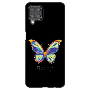 Picasee Samsung Galaxy A12 A125F Hülle - Schwarzes Silikon - Diamanty Black