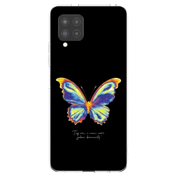 Picasee Samsung Galaxy A42 A426B Hülle - Transparentes Silikon - Diamanty Black