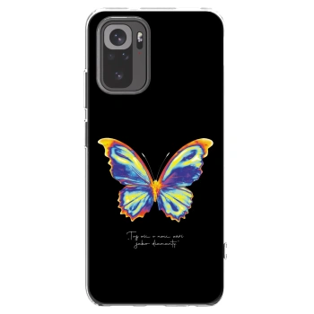 Picasee Xiaomi Redmi Note 10S Hülle - Transparentes Silikon - Diamanty Black