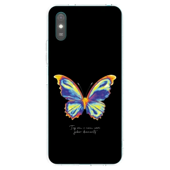Picasee Xiaomi Redmi 9AT Hülle - Transparentes Silikon - Diamanty Black