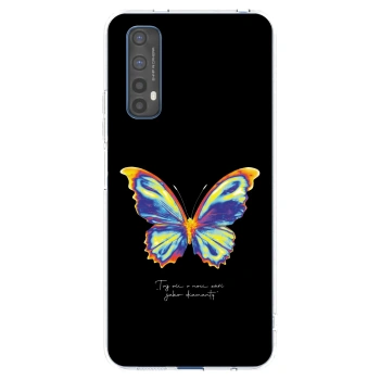 Picasee Realme 7 Hülle - Transparentes Silikon - Diamanty Black