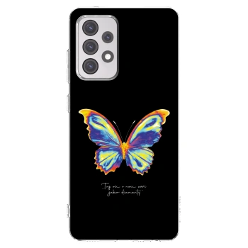 Picasee Samsung Galaxy A52s 5G A528B Hülle - Transparentes Silikon - Diamanty Black