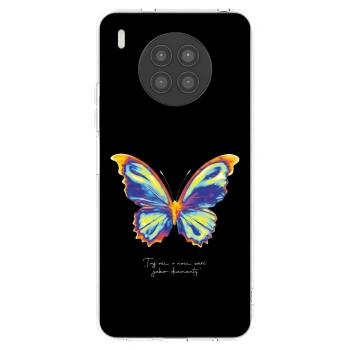 Picasee Huawei Nova 8i Hülle - Transparentes Silikon - Diamanty Black