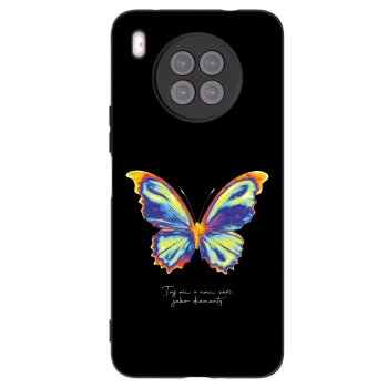 Picasee Huawei Nova 8i Hülle - Schwarzes Silikon - Diamanty Black