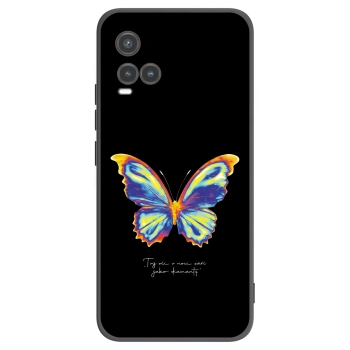 Picasee Vivo Y33s Hülle - Schwarzes Silikon - Diamanty Black