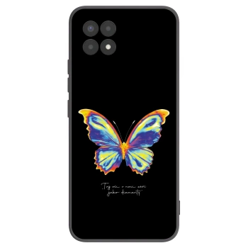 Picasee Realme 8i Hülle - Schwarzes Silikon - Diamanty Black