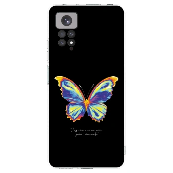 Picasee Xiaomi Redmi Note 11 Hülle - Transparentes Silikon - Diamanty Black