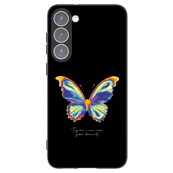 Picasee Samsung Galaxy S23+ 5G Hülle - Schwarzes Silikon - Diamanty Black