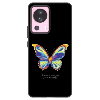 Picasee Xiaomi 13 Lite Hülle - Schwarzes Silikon - Diamanty Black