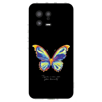 Picasee Xiaomi 13 Hülle - Transparentes Silikon - Diamanty Black