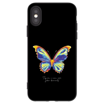 Picasee Apple iPhone X/XS Hülle - Schwarzes Silikon - Diamanty Black