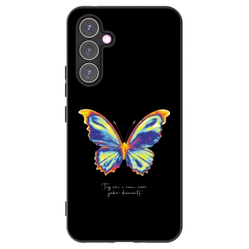 Picasee Samsung Galaxy A54 5G A546B Hülle - Schwarzes Silikon - Diamanty Black