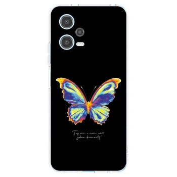 Picasee Xiaomi Redmi Note 12 5G Hülle - Transparentes Silikon - Diamanty Black
