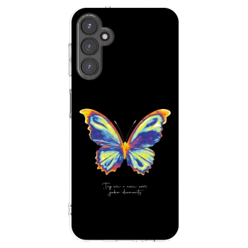 Picasee Samsung Galaxy A14 5G A146P Hülle - Transparentes Silikon - Diamanty Black