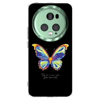 Picasee Honor Magic5 Pro Hülle - Transparentes Silikon - Diamanty Black