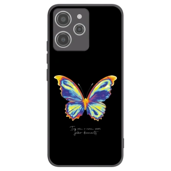 Picasee Xiaomi Redmi 12 4G Hülle - Schwarzes Silikon - Diamanty Black