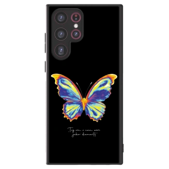 Picasee ULTIMATE CASE PowerShare für Samsung Galaxy S22 Ultra 5G - Diamanty Black