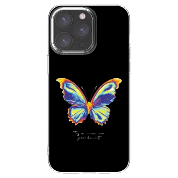 Picasee Apple iPhone 15 Pro Max Hülle - Transparentes Silikon - Diamanty Black