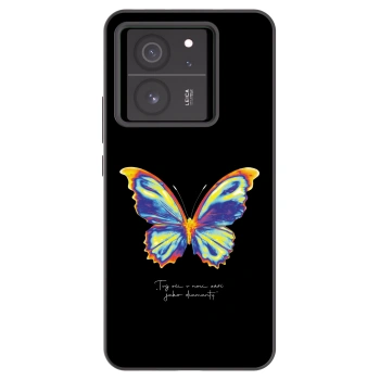 Picasee Xiaomi 13T Hülle - Schwarzes Silikon - Diamanty Black