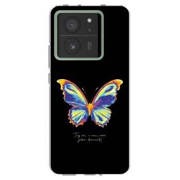 Picasee Xiaomi 13T Pro Hülle - Transparentes Silikon - Diamanty Black